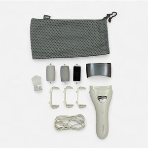 Pritech Electric Foot File Set with Gray Pouch